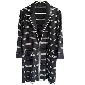 EUC Ming Wang Duster Sweater Black White
Size XL